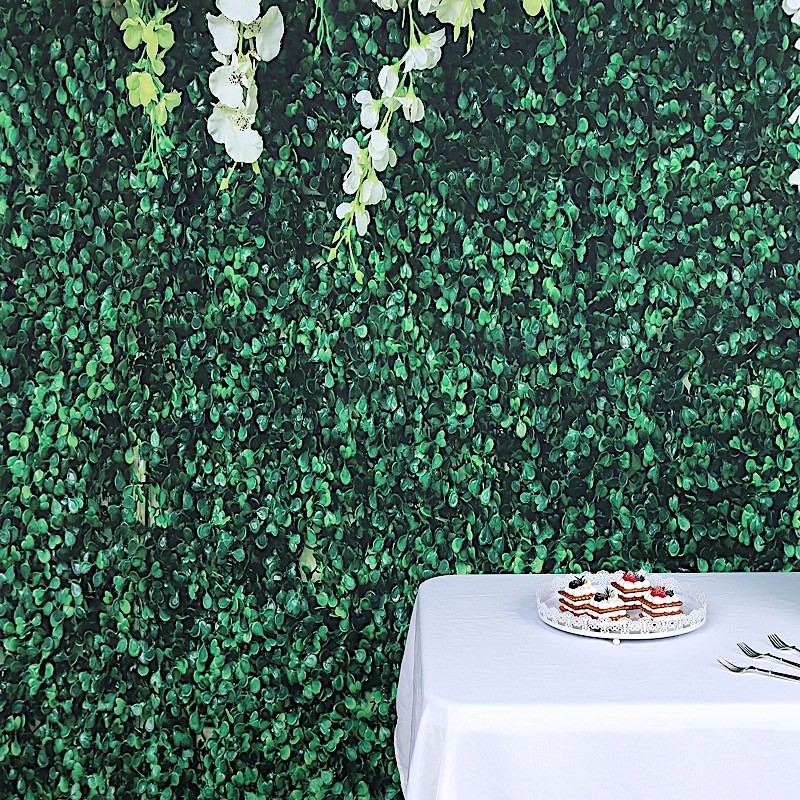 GREEN 8 ft x 8 ft Printed Vinyl Greenery Vines PHOTO BACKDROP Party Decorations