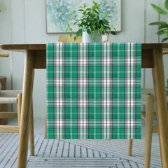 Tartan Plaid Table Runner 72 Inch – Green Plaid Table Runner for Holiday Home