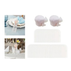 50 Pieces Acrylic Place Cards Wedding Reserved Signs DIY Hanging Blank Gift Seat