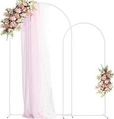 Customizable White Wedding Arch Stands – Ideal for Any Ceremony or Celebration