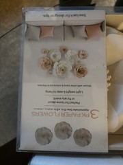 Lot Of Five Large White Paper Flower Wall Decor, Perfect Home – Wedding Event