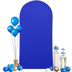 Royal Blue Arch Cover 6FT Spandex Fitted Wedding Arch Stand Covers Round Top …