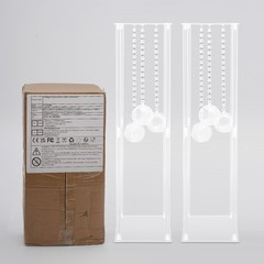 2Pcs Wedding Centerpieces Stand Wedding Flower Stand w/ Hanging Candle Holders