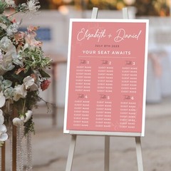 Wedding Seating Chart, Personalized Wedding Welcome Sign, Party Decorations