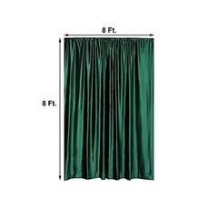 HUNTER GREEN 8 ft Premium Velvet Backdrop Curtain Wedding Booth Decorations