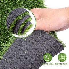Kesfey 12 x 36 Inch Easter Artificial Grass Table Runners Washable Green Synt…