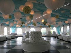 6 White 16″ Paper Chinese Lantern Lamp Shade Wedding Party Decoration Supplies