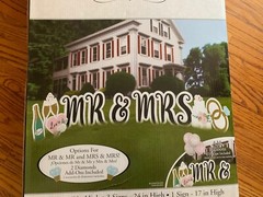 NIB Giant Yard Decor – Wedding – 8 Signs – Mr.& Mrs. Celebration Love – Home