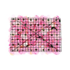 12 Pcs Pink Flower Wall Decor, 3D Silk Rose Floral Artificial Flower Wall