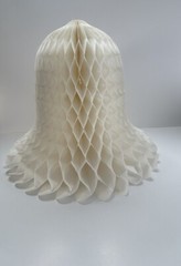 Vintage Wedding Bells Tissue Paper Honeycomb Decorations Set of 3 Bridal Shower