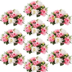 Flower Centerpieces for Wedding Tables: Wedding Table Decorations Pink & Whit…