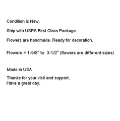 Paper Flowers 3-D Handcrafted Wedding DIY Party Decor Craft Small Backdrop 5 pcs