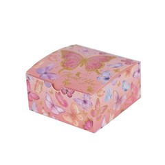 25 Pink Butterfly Themed Party Favor Boxes “Thank You” Print Events Decorations