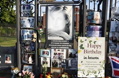 Happy Birthday in Heaven Banner Funeral Memorial Flags Memorial Garden Flags …