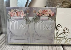 David Tutera Mr & Mrs Wedding Celebration Chair Signs Silver