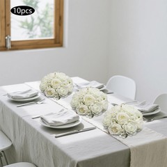 Artificial Fake Flower Ball Arrangement Bouquet Wedding Centerpieces Decorations