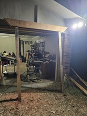 Rustic Wedding Arch & Platform Altar Stage Reclaimed Wood w/ White Birch Top