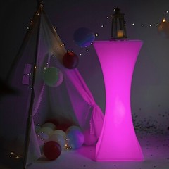 18×43 Assorted Cordless Light Up COCKTAIL TABLE LED Furniture Party Events Home