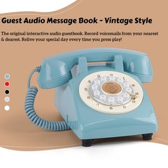 Retrovox Audio Guest Book Wedding Phone Guest Audio Message Book Vintage Style