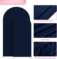 Double-Sided Arch Cover Set – Navy Blue, 2 Pieces