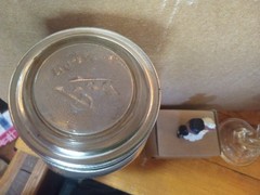 2 Qty Barnstar Canning Jar Country Wedding Glasses W Glass No# 10 Lids +Cake Top