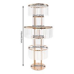5 Tier Crystal Flower Stand Wedding Centerpieces For Tables Tall Flower Stand