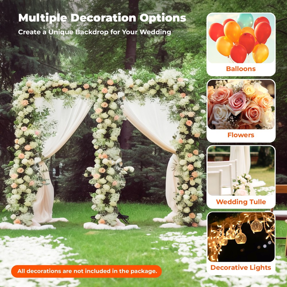 3M*6M Backdrop Stand Pipe Kit Heavy Duty Wedding Back Adjustable Stand