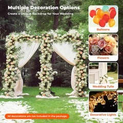 3M*6M Backdrop Stand Pipe Kit Heavy Duty Wedding Back Adjustable Stand