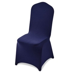 Uimoso 50PCS Navy Blue Spandex Chair Covers for Events and Parties
