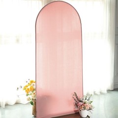 6 ft Fitted Matte Spandex Round Top Wedding Arch Backdrop STAND COVER Events