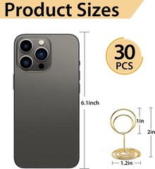 30PCS Table Number Holders Place Card Holder – Photo for Tables, Gold