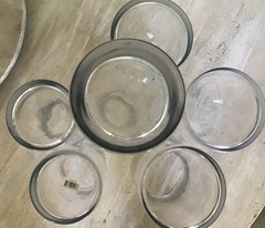 Acrylic Clear Cylinder Flower 6 Set Lg Vases 3 Sizes Unbreakable Hurricane NEW