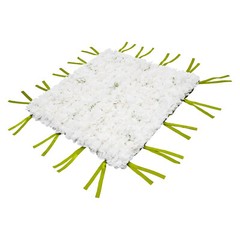 Artificial Silk Flower Wall Panel 1 × 1m White Rose Dahlia Hydrangea Backdrop