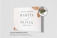Custom Wedding Welcome Sign Plam Leave Outdoor Indoor Sign For Wedding Gift