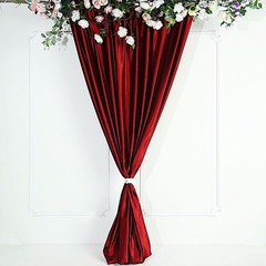 WINE 8 ft Premium Velvet Backdrop Curtain Party Wedding Event Booth Decorations