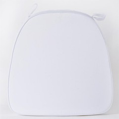 White POLYESTER CUSHION for CHIAVARI CHAIR Wedding Ceremony Dinner Decoration