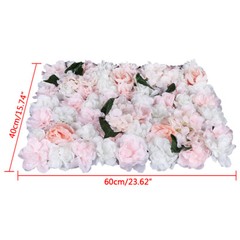 6PCS Flower Wall Panels Artificial Rose Flower Wall Backdrop Wedding Party Decor