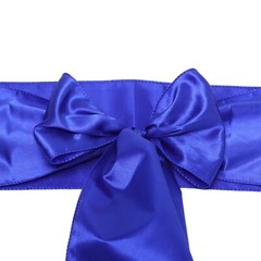 100 Royal Blue Satin Chair Sashes Silky Sateen Chair Bows wedding party décor