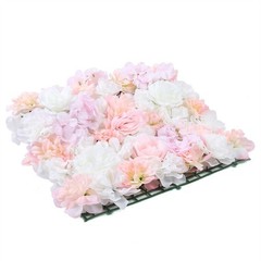 12* Artificial Flower Wall Panel Hydrangea Rose Photo Wall Wedding Home Decor