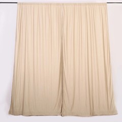 NUDE 10 x 10 ft Polyester BACKDROP CURTAINS Drapes Panels Home Decorations