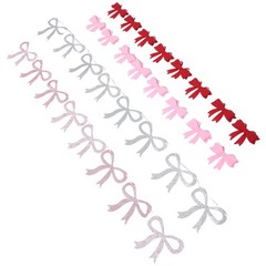1 Set Felt Bow Garland Banner for Mother’s Day Bunting Party Hanging Decoration