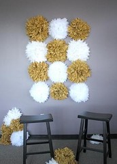 15pcs Mixed Size 4″ 8″ 12″ Tissue Paper Pom-Poms Flower Wedding Party Home Decor