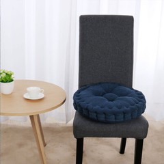 Family Office Corduroy Round Shaped Sofa Floor Chair Seat Cushion Pad 40cm Dia