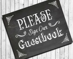 Wedding Decor PLEASE SIGN OUR GUESTBOOK Print, 8×10 CARDSTOCK Print ONLY