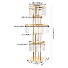 5 Tiers Wedding Crystal Flower Stand Wedding Centerpieces Wedding Party Decor