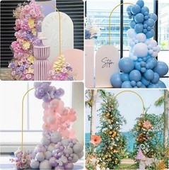 Strong and Elegant Metal Wedding Arch – 6FTx2.6FT – Ceremony Party Decoration