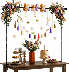 Adjustable Metal Table Arch Stand for Balloons & Flowers – Complete Party Table
