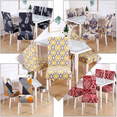 Floral Printed Dining Room Chair Covers Slipcover Spandex Stretch Seat Protector