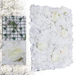 23″ x 15″ Silk Artificial Hydrangea Flower Wall Panels Wedding Decoration 6Pcs