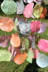 Beach Wedding Pastel Colors Hanging Seashell Decor, 35″ + G-51